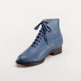 Noble Men's Vintage Lace-Up Boots (Blue)