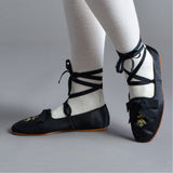Penelope Regency Slippers - Black