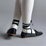 Penelope Regency Slippers - Black