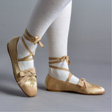 Penelope Regency Slippers - Gold