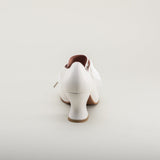 Pompadour 18th Century Leather Shoes (Ivory)