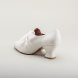 Pompadour 18th Century Leather Shoes (Ivory)