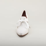 Pompadour 18th Century Leather Shoes (Ivory)