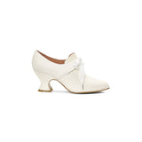 Pompadour 18th Century Leather Shoes (Ivory)