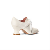 Pompadour 18th Century Leather Shoes (Ivory)