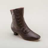 Renoir Victorian Button Boots (Brown)