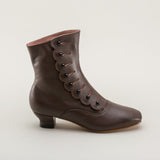 Renoir Victorian Button Boots (Brown)