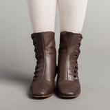 Renoir Victorian Button Boots (Brown)