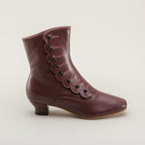 Renoir Victorian Button Boots (Merlot)