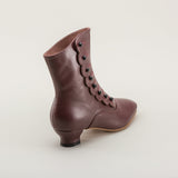 Renoir Victorian Button Boots (Merlot)