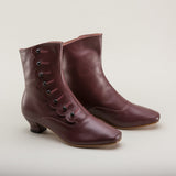 Renoir Victorian Button Boots (Merlot)