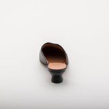 Sophie 18th Century Leather Mules (Black)