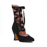 Tango Edwardian Boots - Black Suede