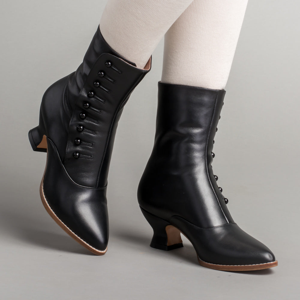 Tavistock Victorian Button Boots (Black)