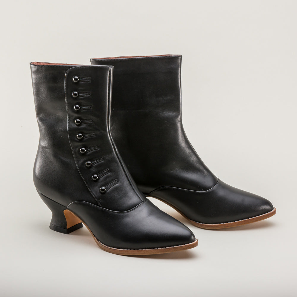 Tavistock Victorian Button Boots - Black