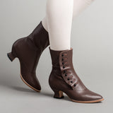 Tavistock Victorian Button Boots (Brown)