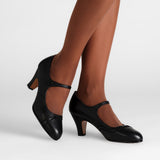 Vera 1920s Bar Shoes - Black