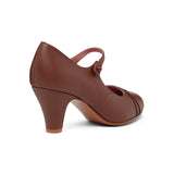 Vera 1920s Bar Shoes - Chestnut
