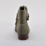 Watson Edwardian Lace-Up Boots - Moss Green