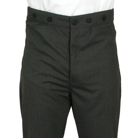 Callahan Dress Trousers - Gray Pinstripe